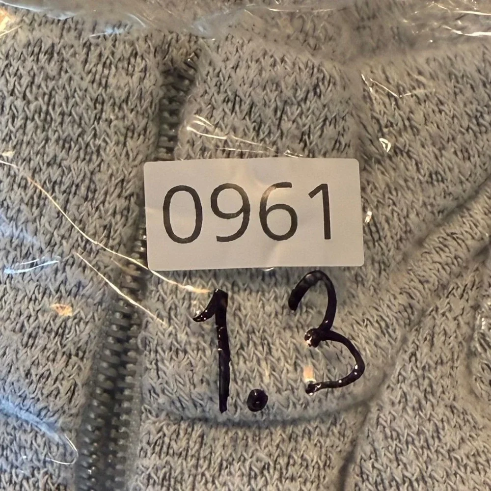 Sansegal Sportswear Park City 1/4 Zip Fleece Pullover Medium Gray Vintage USA